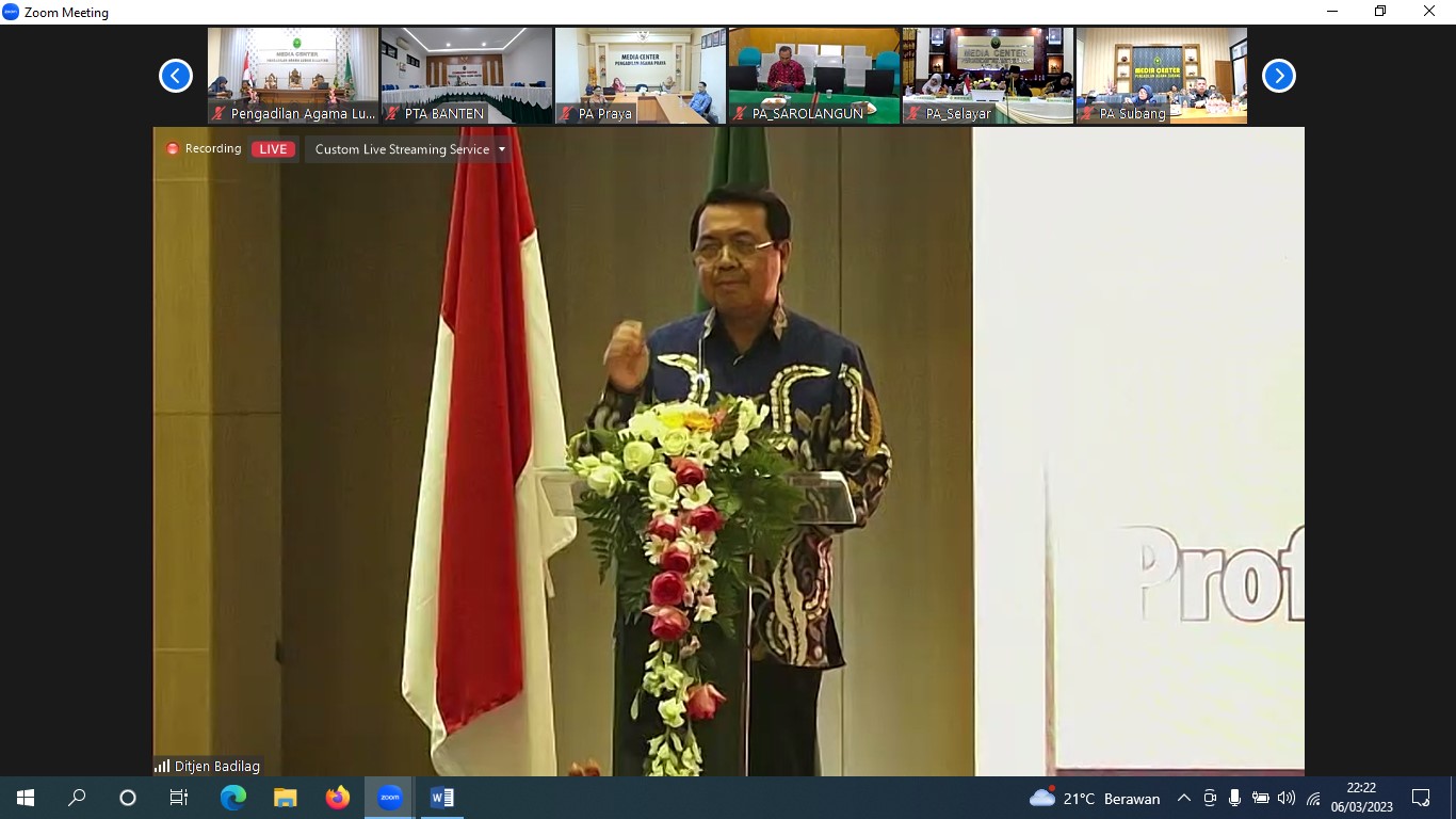 papanyabunganPemberian Penghargaan Pengadilan Agama Berprestasi dan Pembinaan060320233